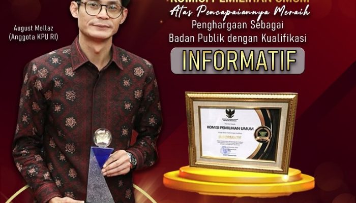 Selamat kepada KPU atas pencapaiannya meraih Penghargaan sebagai Badan Publik dengan kualifikasi Informatif