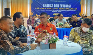 Kalapas Ampana Ikuti Analisa dan Evaluasi Capaian Kinerja Pemasyarakatan Se-Sulteng