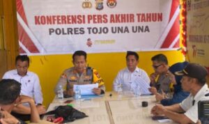 Polres Touna Gelar Konferensi Pers Akhir Tahun 2025